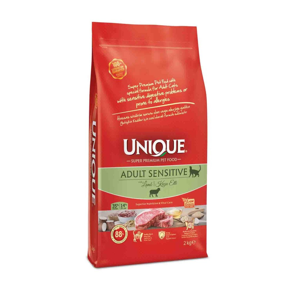 Unique Sensitive Kuzu Etli Yetişkin Kedi Maması 2 KG | SRC: Barcode: 8681763069835